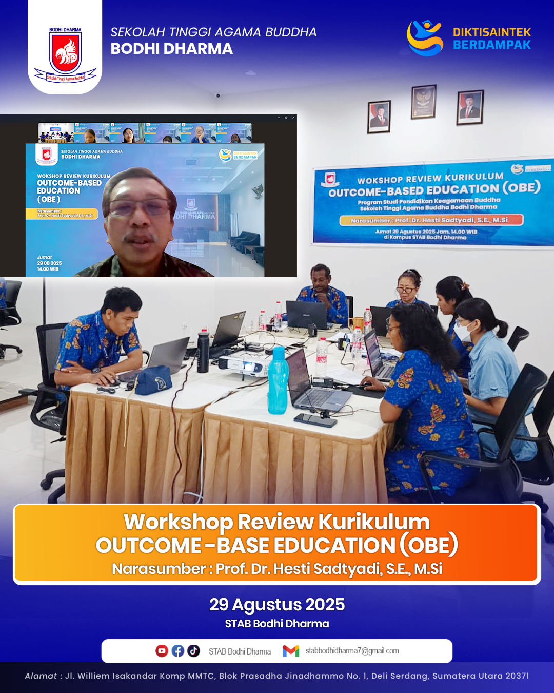 STAB Bodhi Dharma Gelar Workshop Review Kurikulum OBE untuk Tingkatkan Mutu Akademik